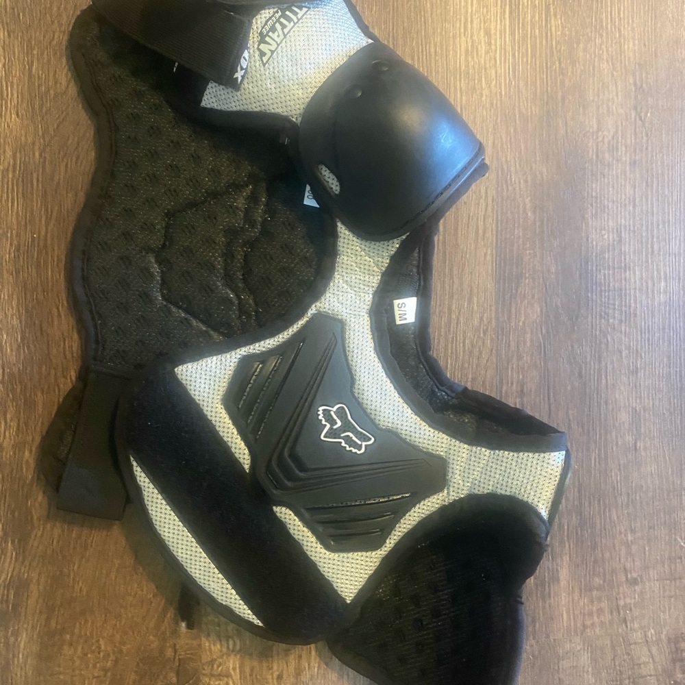 Kids Fox Racing Black and Gray Protective Gear